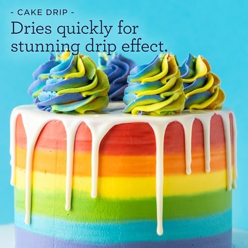 Satin Ice Cake Drip, Blue, 8.8 Ounce