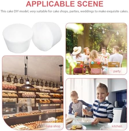 NUOBESTY 20pcs Cupcake Decorating Models for Cake Crafting Cake Molds for Practice Reusable Party Supplies for Boys and Girls and Students