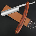 Straight Razor With Strope - Professional Straight Edge Barber Premium Stainless Steel Shaver With Shaving Strop for Men Home & Salon Grooming Using (NO.147)