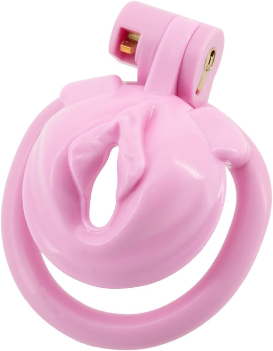 Men's Eco Resin Safety Cage Control Cage, Loyalty and Trust (USA17) (Pink)
