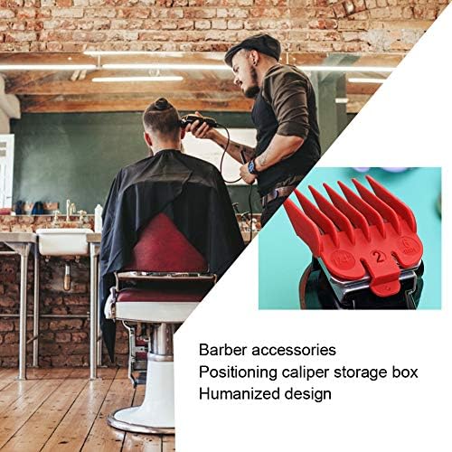 ANGGREK Clipper Guard Holder, Box Clipper Limit Comb Storage Box Hair Clipper Positioning Caliper Comb Organizer Case(Limit Comb Box 10 pcs)