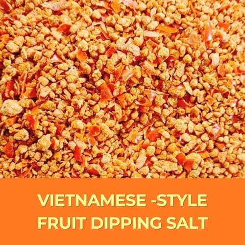Dh Foods Chili Salt – Vietnamese Seasoned Salt – Blend of Salt, Chili & Garlic for Fruits, Vegetables & Meat – 8 oz