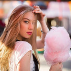 Cotton Candy Floss Sugar Eco Craft Stix-1pk Pink Cotton Candy Floss Sugar 1 Pack.