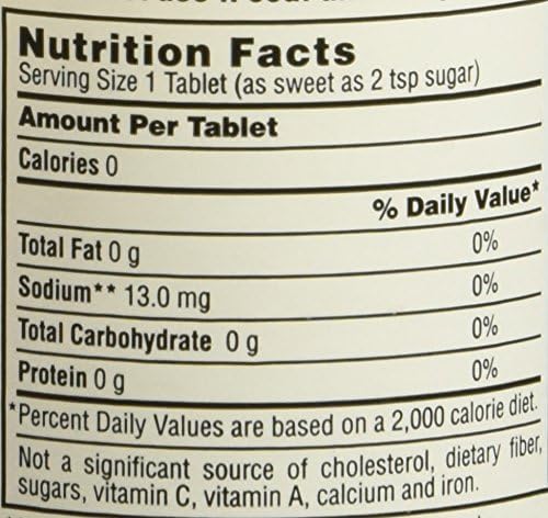 Necta Sweet Sugar Substitute 1/2 Grain 1000 Tablets (Pack of 3)