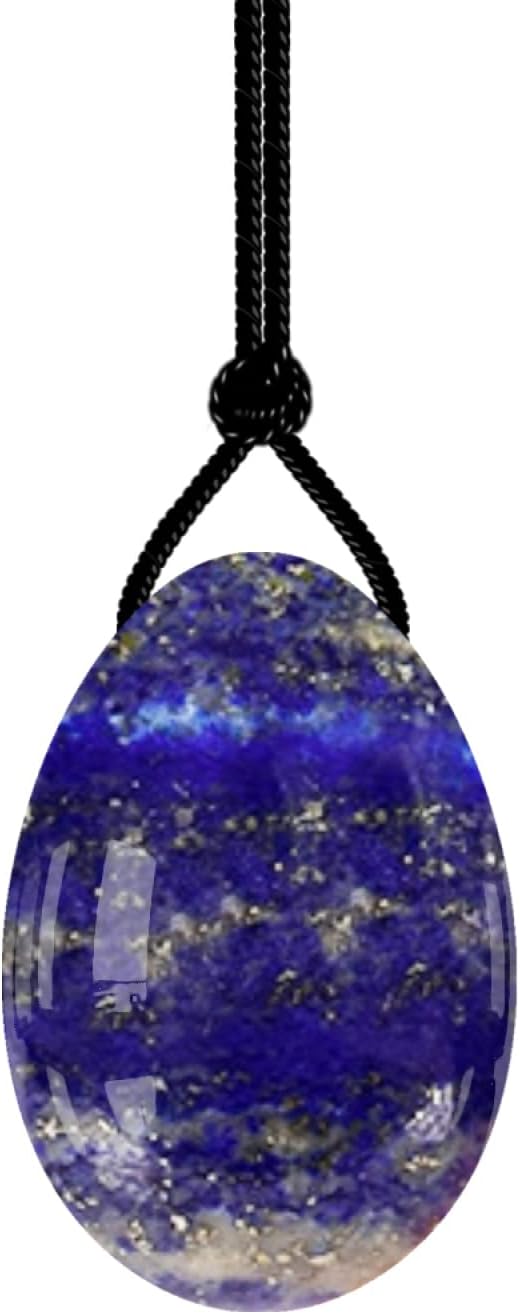 Yoni Eggs Rose Quartz Jade Egg Drilled Amethyst Balls for Women Kegel Exercise Natural Crystal Kegel Eggs,Lapis Lazuli,L-4.5x3cm
