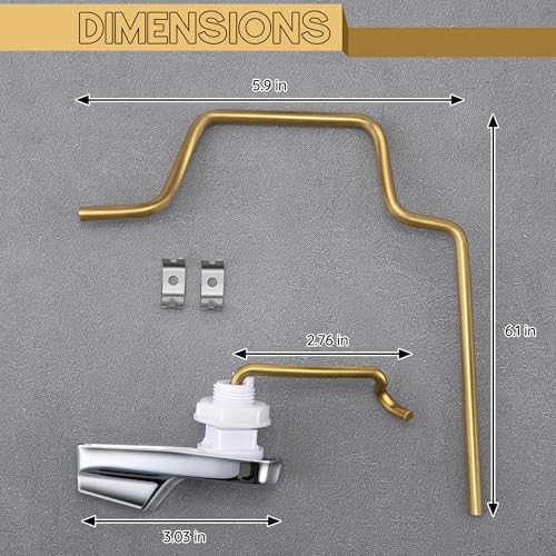 Dreyoo Pressure Assist Toilet Lever with Linkage Compatible with 99-571-KT, Left Hand Trip Lever Compatible with Gerber Ultra Flush Pressure-Assisted Toilet Tank, Left Hand, Polished Chrome