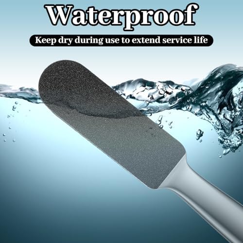 Foot File - Stainless Steel Pumice Stone Foot Rasp File with 20 Replacement Pads - Dual Grit Feet Scrubber Callus Remover for Hard Skin Care Cracked Skin Corns Callus Remover