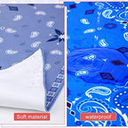 Jiuguva 8 Pack Adults Drool Bandana Bibs Paisley Large Soft Neutral Bibs Absorbent Bandana Set for Special Needs Men Women Elderly 8 Colors