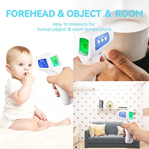 Berrcom Digital Non Contact Infrared Forehead Thermometer Contactless Thermometer 3 in 1 for Kids Infant Adult Fever Check Thermometer Temperature Gun for Baby