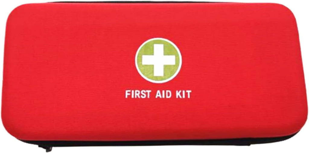 First Aid Hard Case Empty, Red EVA Medical Bag for Home Health, Emergency Responder, Camping Outdoors