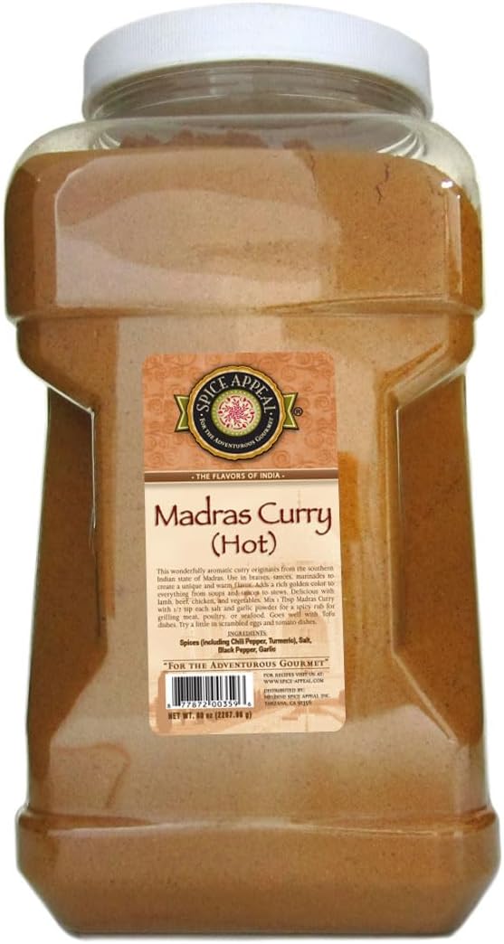 Spice Appeal Madras Curry (hot), 5 lbs