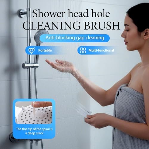 10pcs Gap Hole Anti-Clogging Cleaning Brush, Shower Head Cleaning Brush for Deep Crevice & Small Hole Cleaning, Multi-Purpose Flexible Tube Cleaner Tool (20 PCS)