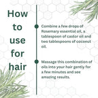 dève herbes Rosemary Essential Oil (Rosmarinus officinalis) Pure | Non-Sticky | Non-Greasy | Lightweight | Men & Women | All Skin Types | Steam Distilled 30ml (1 oz)