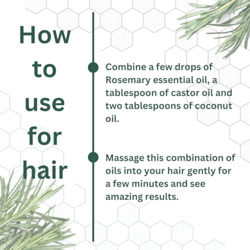 Deve Herbes Pure Rosemary Essential Oil (Rosmarinus officinalis) Steam Distilled 630ml (21 oz)