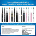 YUNCHI Medium Soft Replacement Toothbrushes Heads Compatible with Fairywill Toothbrushes FW-D1/D3/D7/D8/507/508/917/959/515/551/2011, 5 Pack, White