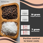 Salt and Pepper Packets - 400 Salt/ 200 Pepper = 600 Total Packets