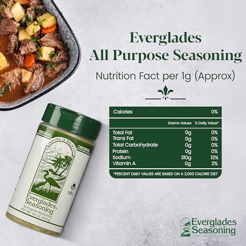 Everglades All Purpose Seasoning Blend - Bold Southern Flavor, Herbs & Spices - 16 oz (1 Pack)
