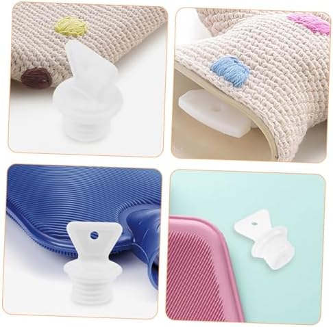 5pcs Leakproof Hot Water Bag Cover Plugs Plastic Sealing Stoppers Replacement Caps for Hot Water Bottles Women’s
