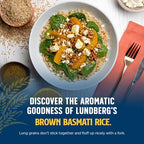 Lundberg Organic Long-Grain Brown Basmati Rice, Bulk – Non-Sticky, Fluffy & Aromatic, Responsibly Grown in California, 25 Lbs