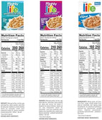 Quaker Mighty Life Multigrain Breakfast Cereal, 3 Flavor Variety Pack (3 Pack)