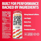 Throne Sport Coffee Cold Brew – Low Sugar. 150mg Natural Caffeine and B Vitamins – Dairy-Free, Low Calorie –Premium Arabica, NSF Certified Active Lifestyles – Sea Salt Caramel, 12 Pack