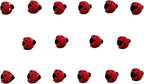 EPHVODI Ladybugs Cakes Decorations Edible Ladybug Shaped Hard Sugar Icing Decorations Cupcake Toppers for Baking Cookie Ice Cream Candy Decoration