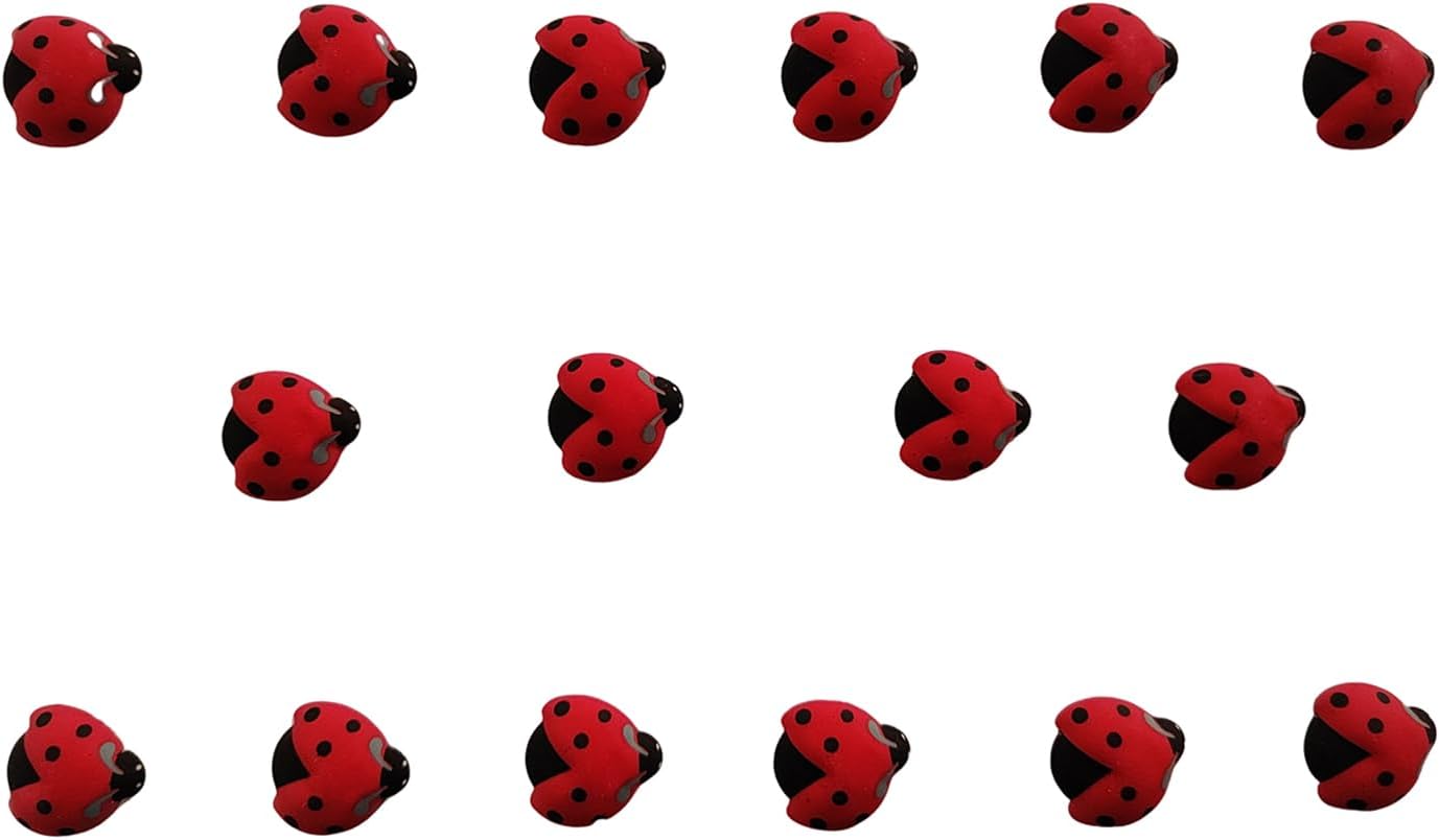EPHVODI Ladybugs Cakes Decorations Edible Ladybug Shaped Hard Sugar Icing Decorations Cupcake Toppers for Baking Cookie Ice Cream Candy Decoration