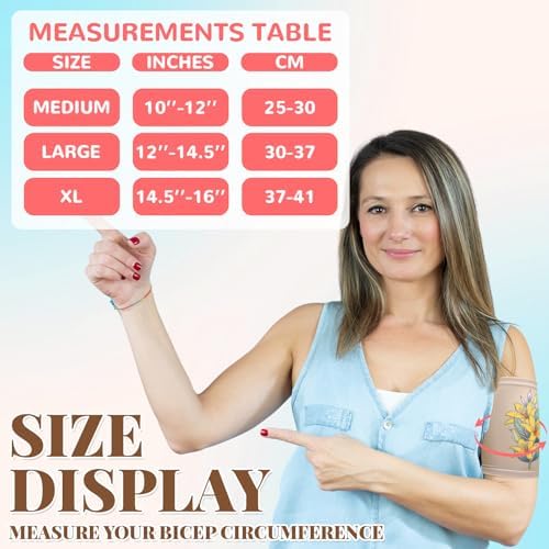 Vabean 4 Pcs PICC Line Cover Sleeve PICC Upper Arm Cover Soft Breathable Elastic Line Sleeve for Women Men Adult(X- Large,Nude Color)
