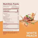 SPLENDA Premium White Peach Tea 1:1 Concentrate, Zero Sugar, Gluten Free, Real Brewed Tea, 32 Fl Oz