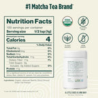 Jade Leaf Matcha Organic Ceremonial Grade Matcha Green Tea Powder - 100% Pure Japanese First Harvest Green Tea for Ceremonies, Usucha, Lattes 100g / 3.53 Ounce Tin (Pack of 1)