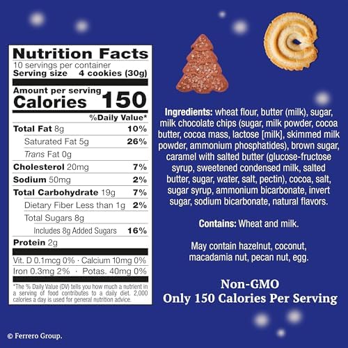 Royal Dansk Danish Butter Cookies, Holiday Cookie 4 Pack, Gift Tin, 45.2 oz