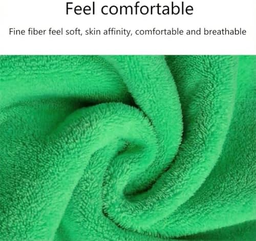 1PC Thick Coral Fleece Car Drying Towel: Super Absorbent, Ideal for Quick Car Cleaning,Multi-Functional Towel,23.64 x 11.82 in, Green