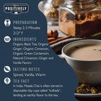 Organic Positively Tea Company, Masala Chai Black Tea, Loose Leaf, 4 Ounce