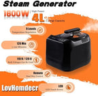 Portable Sauna Steamer Machine with Remote Control, 4L 1600W Upgrated Steam Generator for Sauna, 9 Levels, 120 MIN Timer, for Home Spa Sauna Accessories.