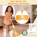 Kids Cleaning Set, Toddler Spray Mop for Age 2-5 Year, Montessori Toy for Kitchen Pretend Play, Birthday for Boys Girls (2 Washable Pads)