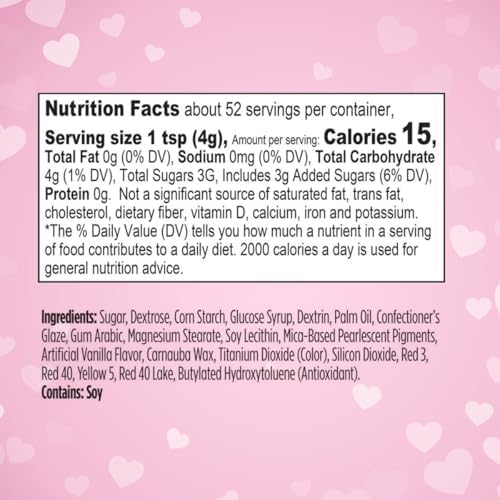 Sprinkles Mix, 6 cells of Edible Cake Toppers 7.30oz, Perfect Heart Shaped Sprinkles for Cake Decorating and Cookie Decorating Kits, Ideal for Cupcakes, Party Treats, Classroom Treats