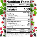 Berries Gummy Candy - 1 Pound Bulk Bag, Crunchy Red And Black Candy - Raspberry And Blackberry Berry Gummies Perfect for Dessert Decorations and Buffets, Gummy Candy Clusters