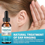 Tinnitus Relief for Ringing Ears, Natural Tinnitus Support Drops, Effective Support for Men & Women