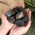 1Lb Raw Labradorite Stones Healing Crystals Natural Rough Gemstone Bulk for Jewelry Making, Healing, Meditation, Reiki, Decoration, Polishing, Wicca & Reiki