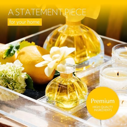 AGRARIA PetiteEssence Flower and Reed Diffuser Set, Hand Crafted Sola Flower Botanical Home Fragrance Set, Scented Oil Gift for All Occasions