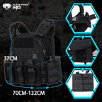 MGFLASHFORCE Tactical Vest Molle Airsoft Vest for Men
