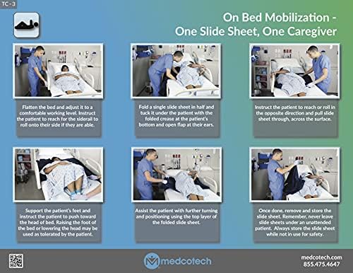 Two Slide Sheets - (2) 59" x 78" Slide Sheet for Patients who are NOT able to Assist