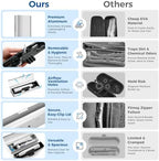 Aluminum Electric Toothbrush Travel Case, 2 in 1 Travel Toothbrush Holder for Oral B/Oral-B Pro 1000 1500 5000 7000 and Most Electric Toothbrush for Traveling, Removable Silicone Liner-Silver