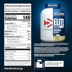 Dymatize Elite 100% Whey Protein Powder, Vanilla, 25g of Protein, 5.5g BCAAs, Less Than 140 Cal., Gluten Free, 2g Carb, 2g Sugar, 3g Fat (67 Servings)