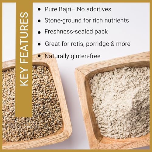 Jalpur Stone Ground Millet Flour (Bajri) 1kg