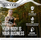 Sovereign Silver Immune Support - Colloidal Silver, Bio-Active Silver Hydrosol, 10 ppm, Liquid Dropper, 8 Fl Oz, (236 mL)