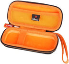 Mchoi Hard Carrying Case Fits for Gillette Fusion5 Men’s Razor & Proglide Shield Men's Razor, Case Only (Black, Orange)