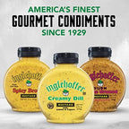 Inglehoffer Creamy Dill Mustard 9.75 oz, Savory Mustard with Dill, Lemon & Capers