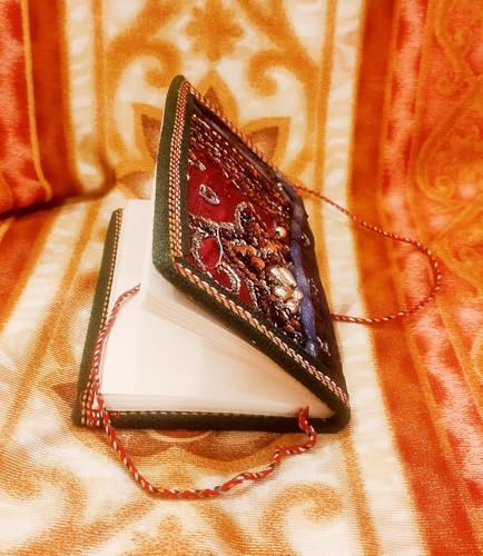 Rastogi Handicrafts Any One Assorted Sari Fabric Patchwork Bound Colourful Journal 6X4 Inches Writing Notepad (Pack Of One) Birthday Gift For Her Unisex Trand Diary