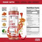 Taste Flavor Co. Grilling, Dipping Sauce and Marinade, Great Tasting, Low-Calorie Sauces, Keto Friendly, No Oils (3 Pack, Hot Honey Sriracha)